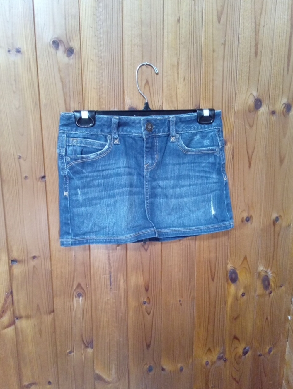Womens Size 1/2 Aeropostale Blue Denim Mini Skirt
